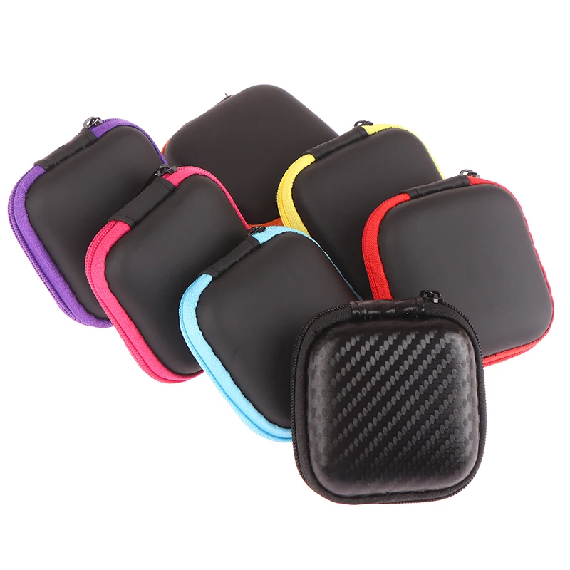 

1Pc Mini Square EVA Earphone Protective Box Digital Charger Headphone Storage Bag USB Data Cable Organizer Carrying Pouch
