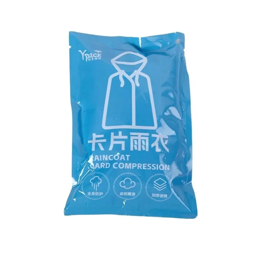 Прозрачный одноразовый плащ, аварийный дождевик унисекс с капюшоном, плотный водонепроницаемый одноразовый, от дождя для кемпинга, 1 шт. плащ дождевик акм взрослый плотный pvc красный jn1018 red