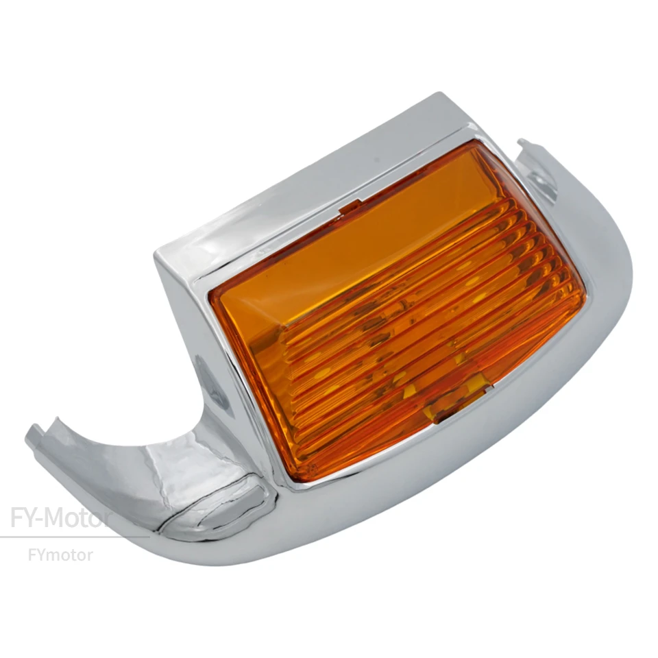 Классический мотоциклетный объектив Softail, наконечник переднего брызговика, искусственная лампа, хромированная кромка, подходит для Harley FLSTC FLHT FLHTCU FLHR до 2013