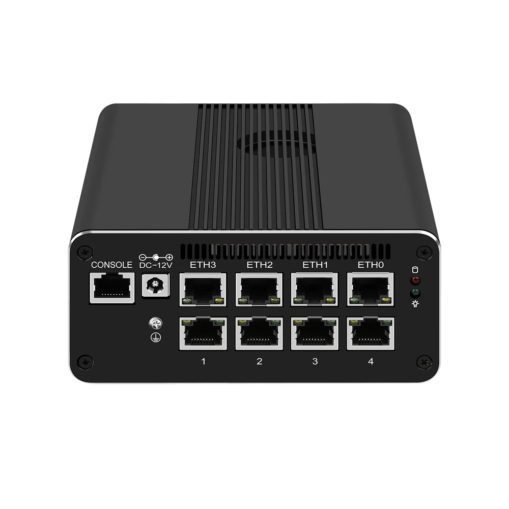 

HUNSN Intel I3/I5/I7,RJ41,Router PC,Micro Firewall Appliance,Mini PC,Mikrotik,8 x 2.5GbE I226-V LAN,HDMI,DP