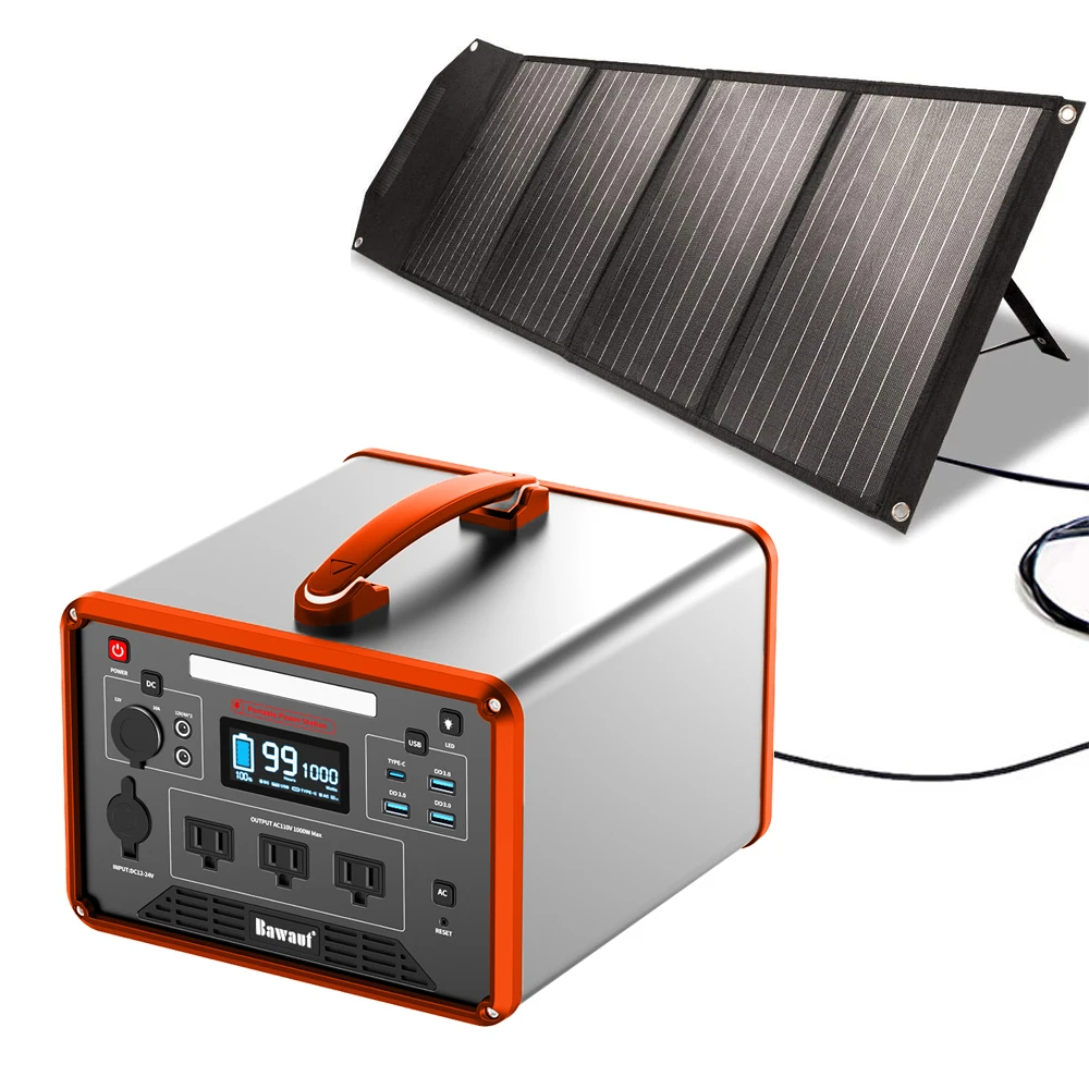 

Power Station Air Compressor 1000W With outdoor solar storage system lithium battery