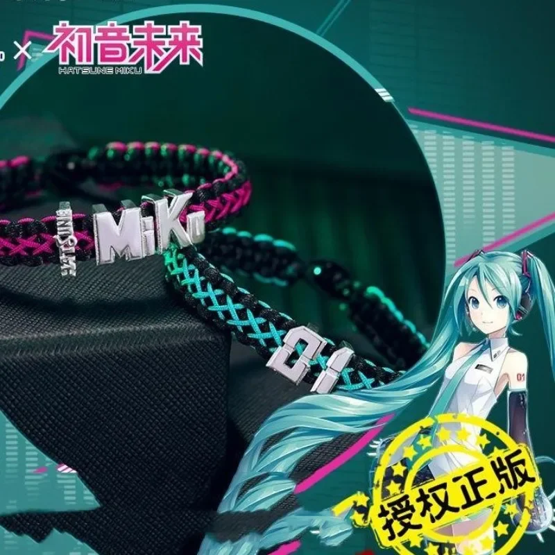 Браслет Hatsune Miku из натурального камня на удачу аниме периферийный милый