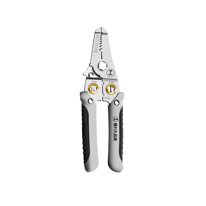 

1 PCS Electrician Wire Cutting Pliers Multifunctional Peeling Pliers Hand-Held Wire Pressing Pliers