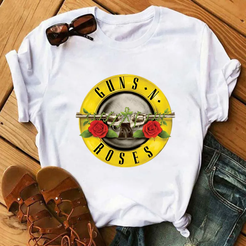 Фото Наклейки-аппликации для одежды с изображением рок-группы Guns N' Roses, термонаклейки для самостоятельного декорирования футболок, термостойкие наклейки для женских курток, модные аппликации. №2