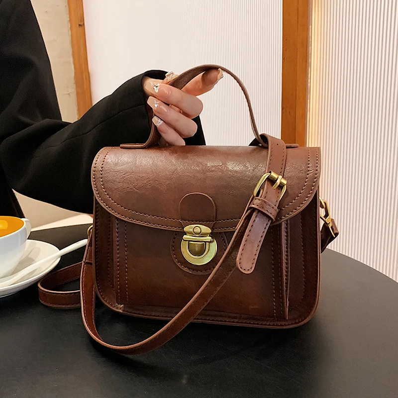 

Лидер продаж, винтажная женская сумка, новинка 2022, осенне-зимняя сумка-мессенджер, сумка, квадратная сумка, сумка на плечо