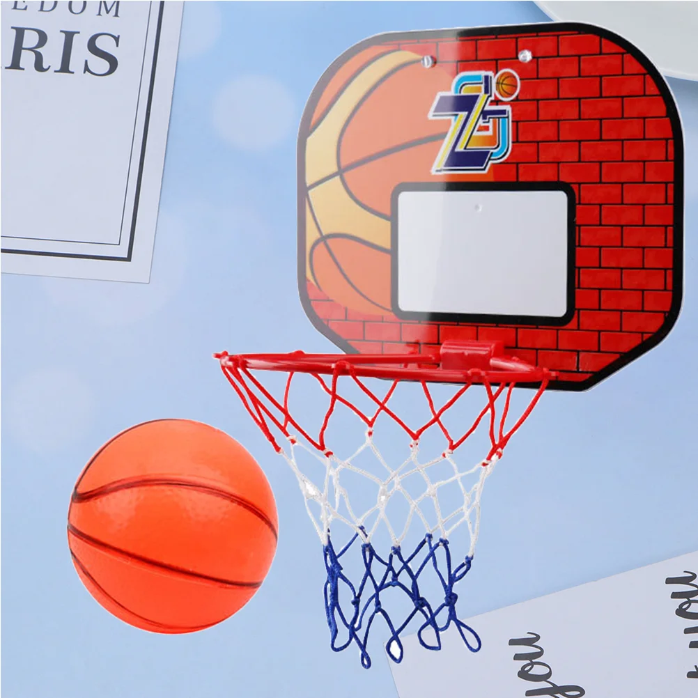 

1 Set Wall Suction Type Basketball Board Plastic Basketball Mini Wall Mounted Basketball Board Indoor Outdoor Shooting Sports