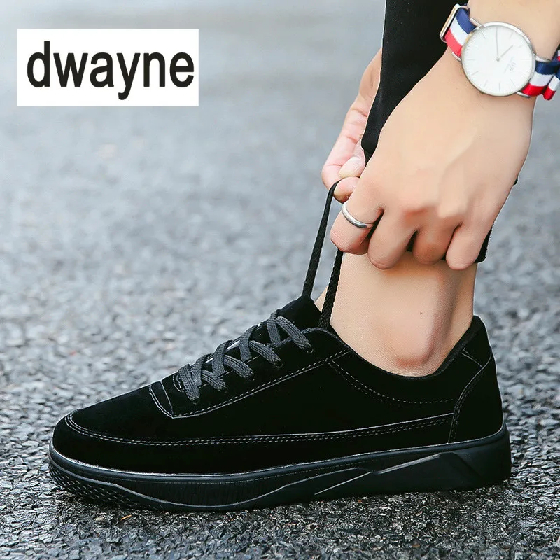 

Hot Men's Fashion Flock Shoes Low Sneaker Flat Lace-up Casual Men Skate Shoes Outdoor Wallking Male Shoes ghn78