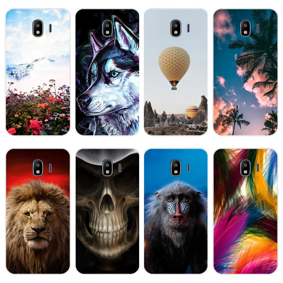 Чехол для Samsung Galaxy J4 2018 Роскошный прозрачный силиконовый мягкий чехол из ТПУ