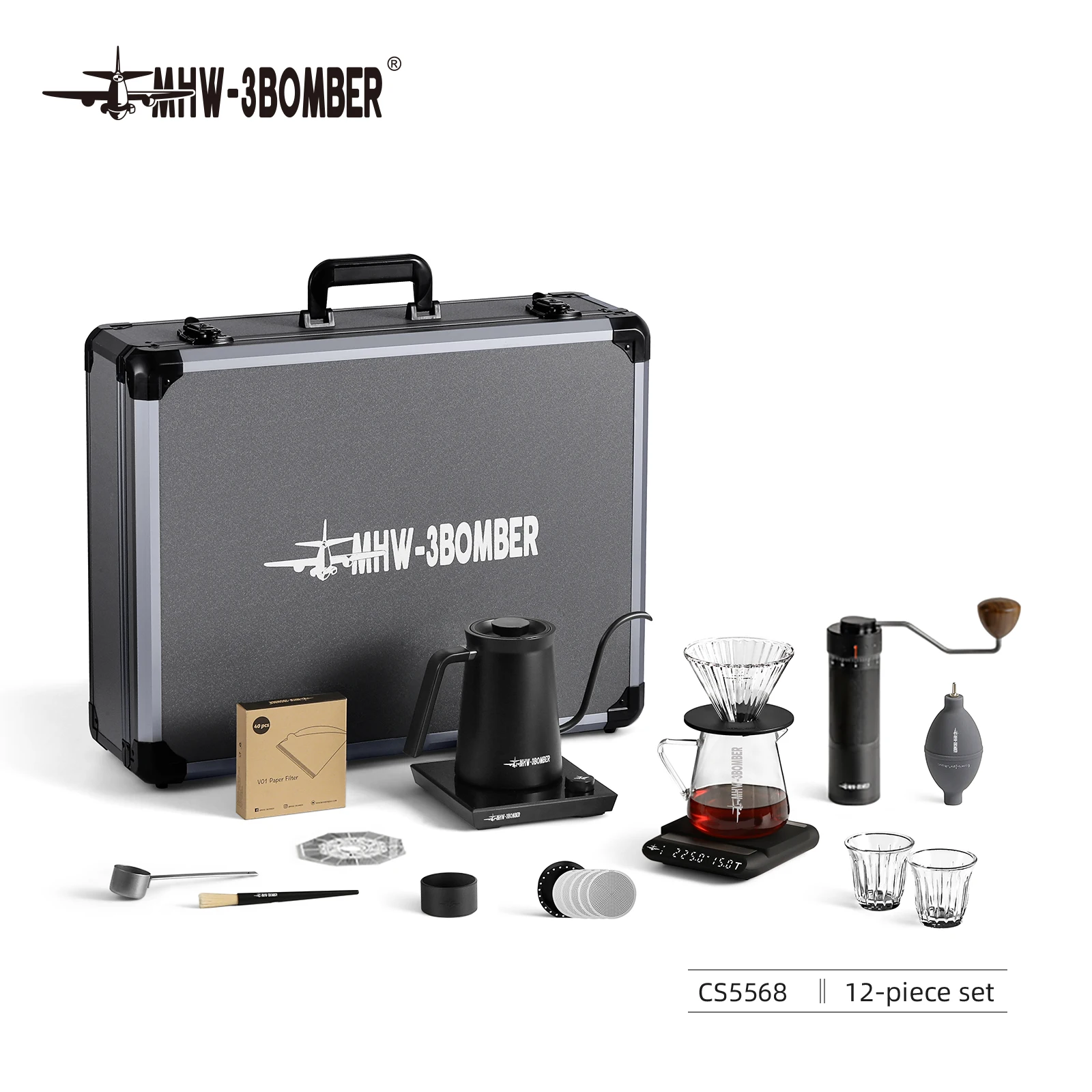 B-3 Набор для кофеварки роскошный набор с чемоданом капельного кофе приготовления