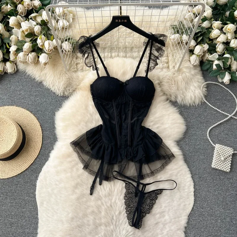 Женский корсет-бюстье бюстгальтер нижнее белье сексуальное черное эластичные