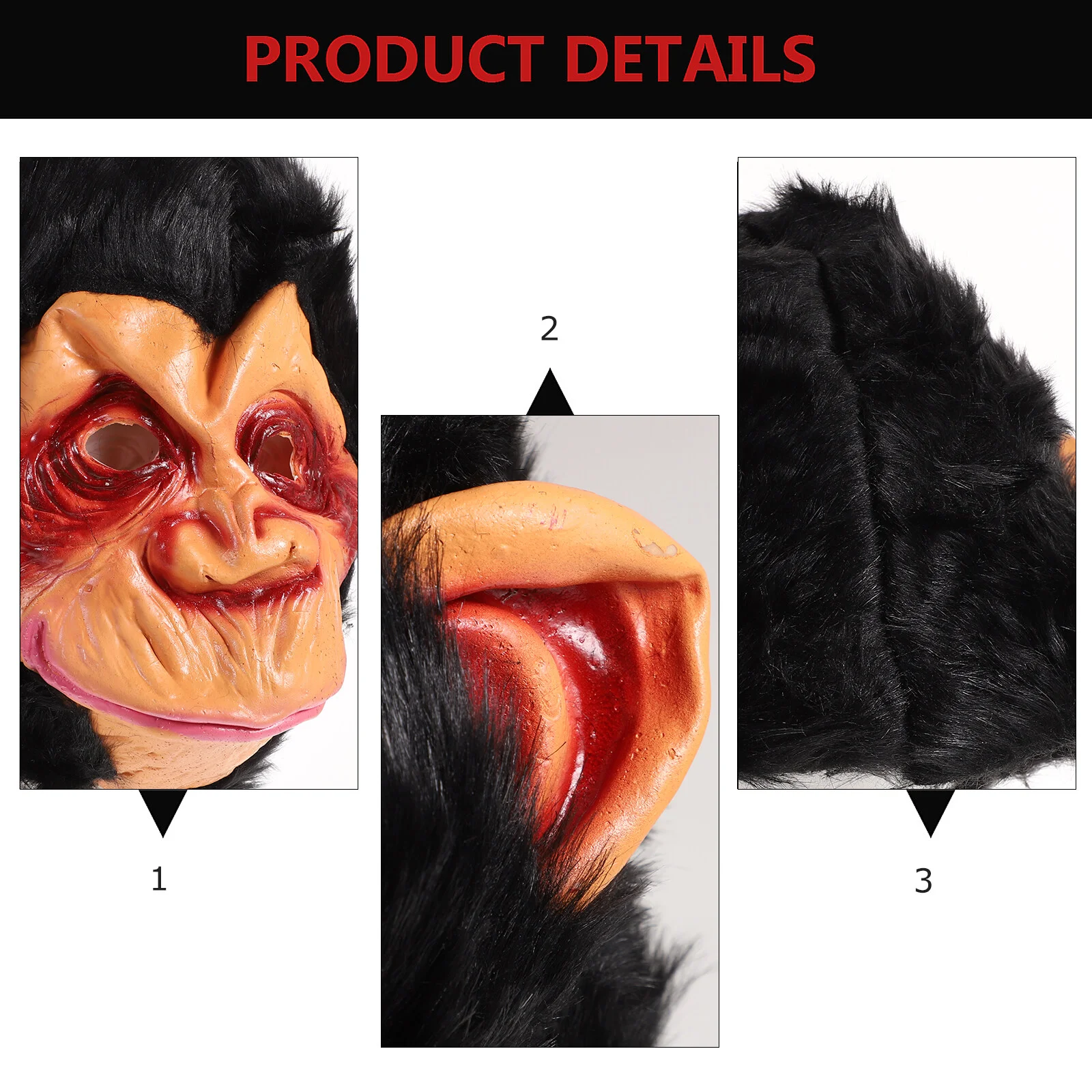 

Costume Mask Horror Masks Halloween Decorations Costumes Masquerade Monkey Scary