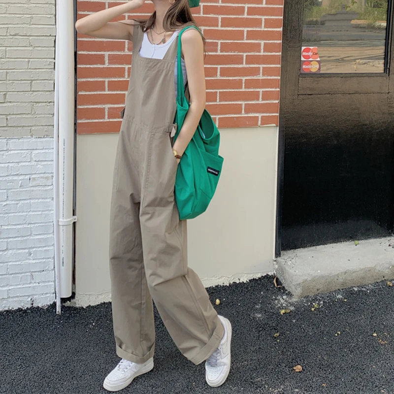 

Rainbow Waves Women Pants Vintage High Stree Overalls Loose Straight Khaki Fashionable Simple Cargo Pants Girl Casual Pants