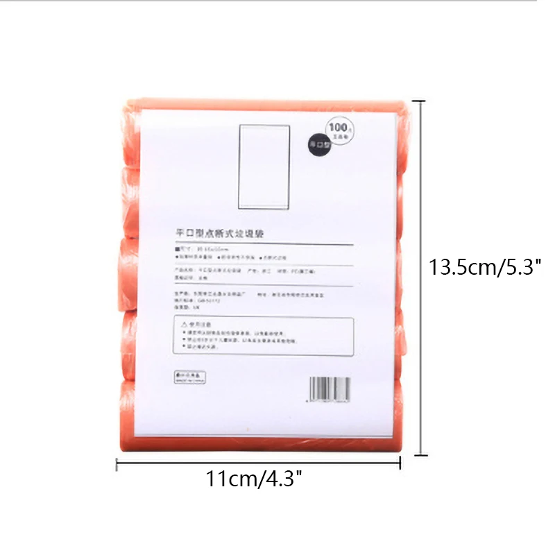 5 рулонов 1 упаковка 100 шт. одноразовые мешки для мусора