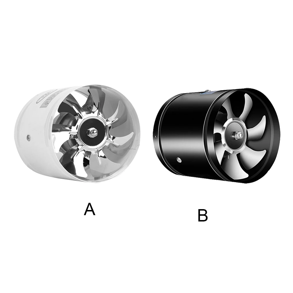 

Exhaust Fan Replacement Copper Motor 6inch Round Quiet Running Bidirectional Interface Toilet Ventilator Black