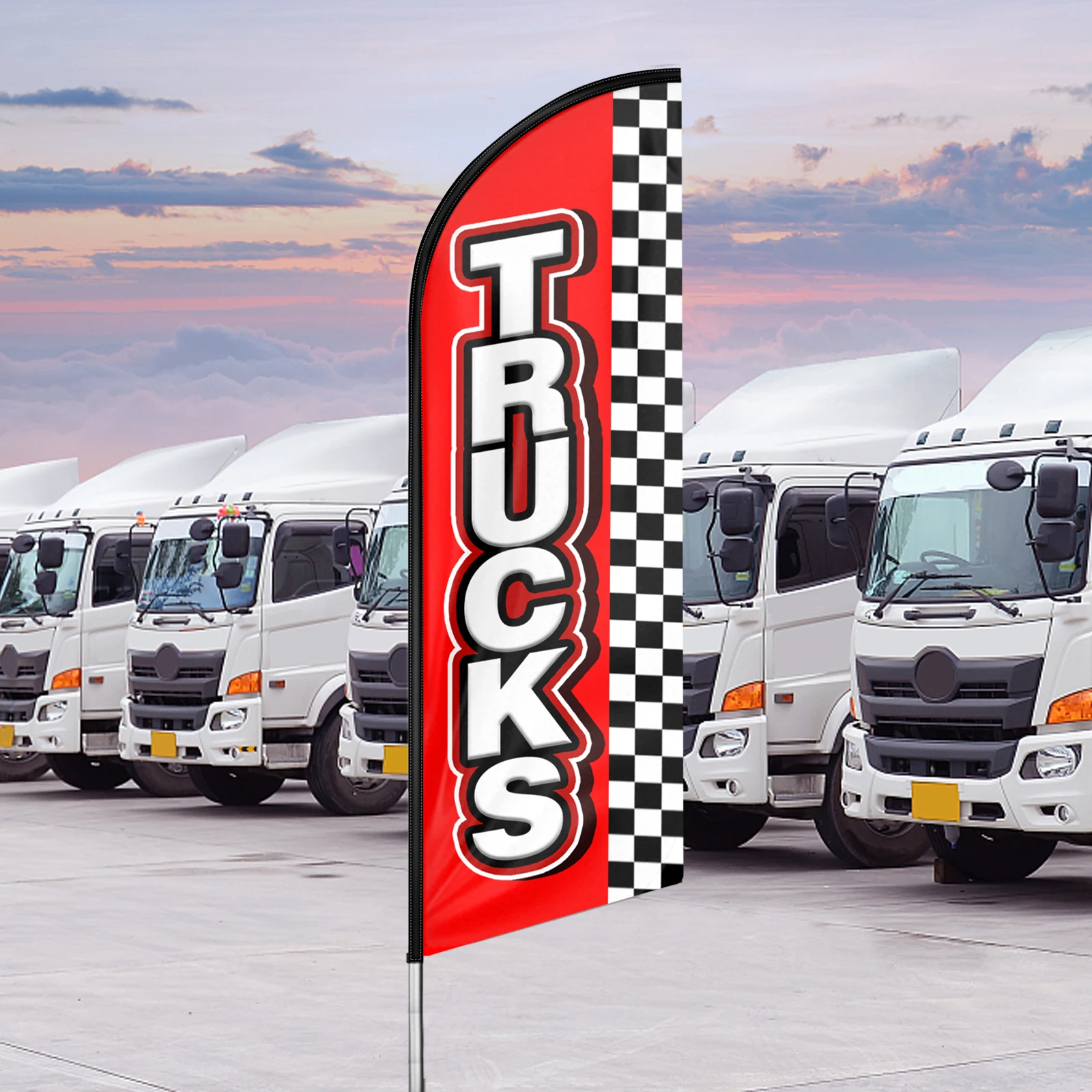 

Business Flying Swooper Banner Trucks Advertising Outdoor Printed Feather Flag Decoration Display 8.2Ft✖2.1Ft Carry Bag Hot Sale