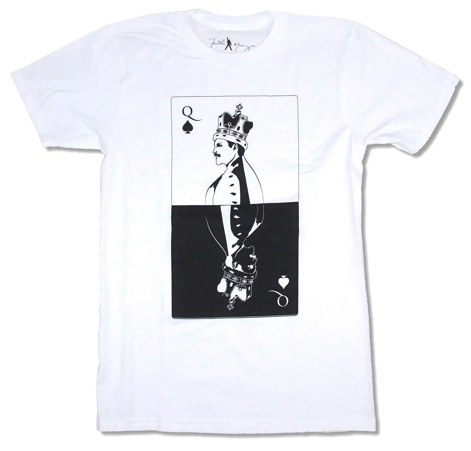 

Freddie Mercury Queen Spade Card White T Shirt New Band Merch