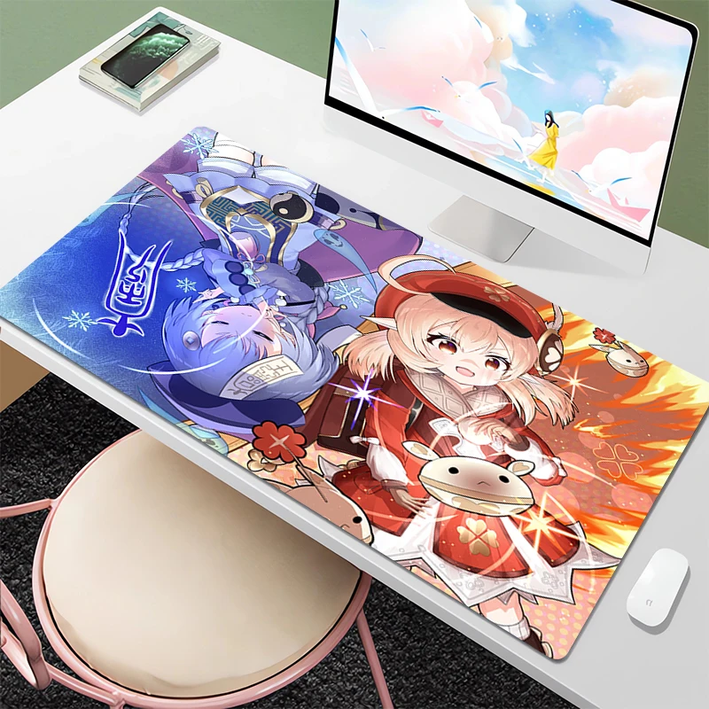 

Kawaii Mouse Pad 900 × 400 Genshin Impact TABL MAT Gaming Laptop Pc Accessories Gamer Keyboard MOUS Table Pads Deskmat Mausepad