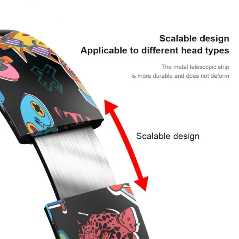 

Wireless Music Earphone Fashion Hand-painted Headphones Foldable bluetooth-compatible Headset Tws Earbuds