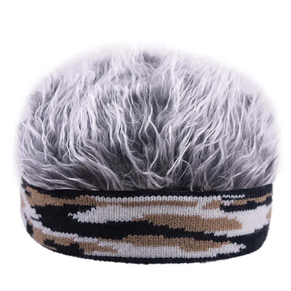 

Men Beanie Wig Hat Fun Short Hair Caps Breathable Soft Gift For Party Outdoor