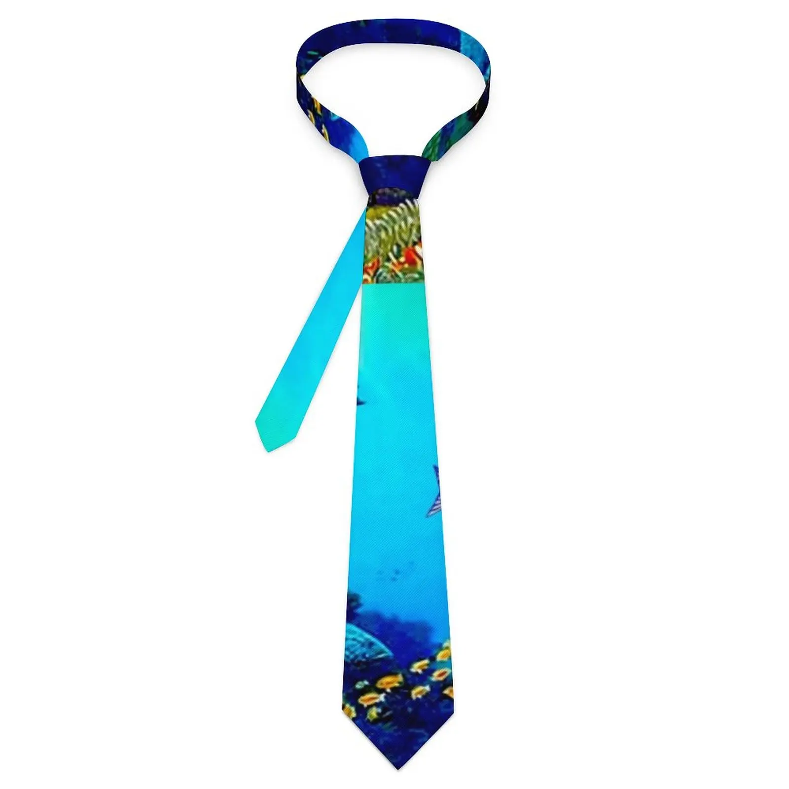 

Тропический морской галстук темно-синий морской Милый Забавный галстук для мужчин повседневный качественный галстук для воротника дизайнерский галстук