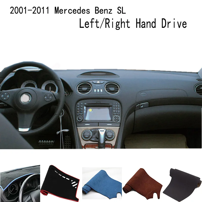 Аксессуары для 2001-2011 Mercedes Benz SL 500 550 350 55 R230 крышка приборной панели коврик защитный