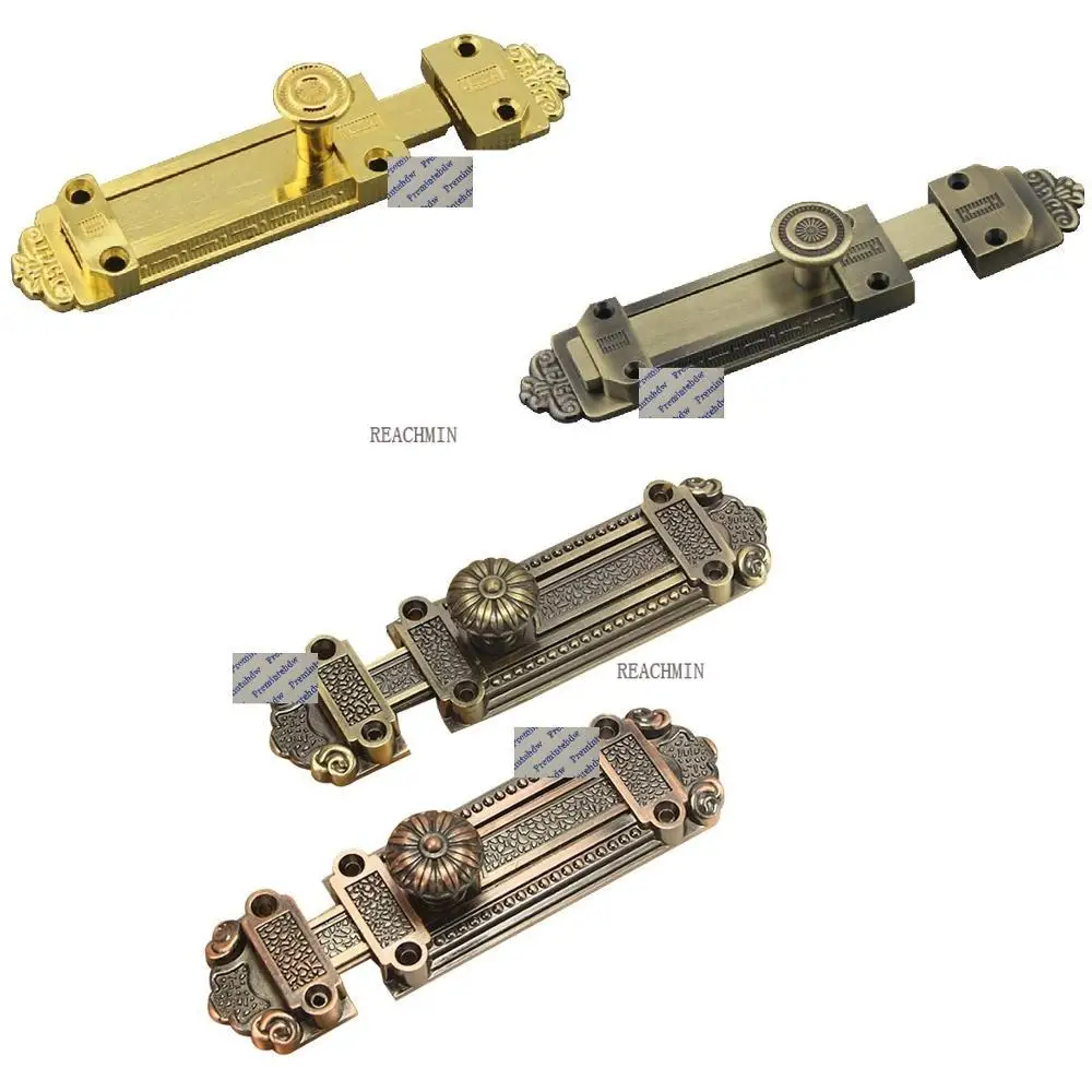 

5" Gold Bronze Red Bronze European Classic Zinc Alloy Antique Security Sliding Bolt Lock Door Window Latch Pumpkin Knob