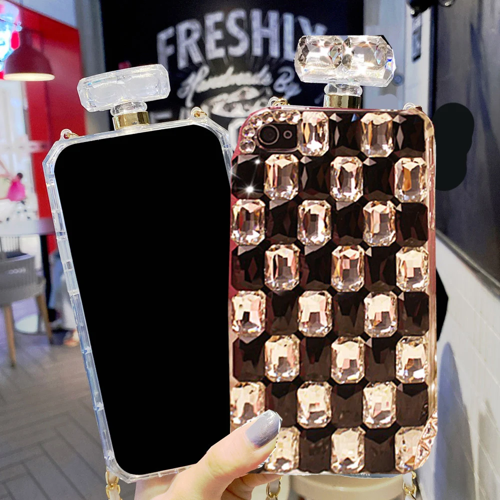 

Perfume Bottle Protection Case For Samsung Galaxy A12 A32 A52 A72 Case For Samsung S21 S22 Plus Ultra S20 FE A21S A51 A71 Cover