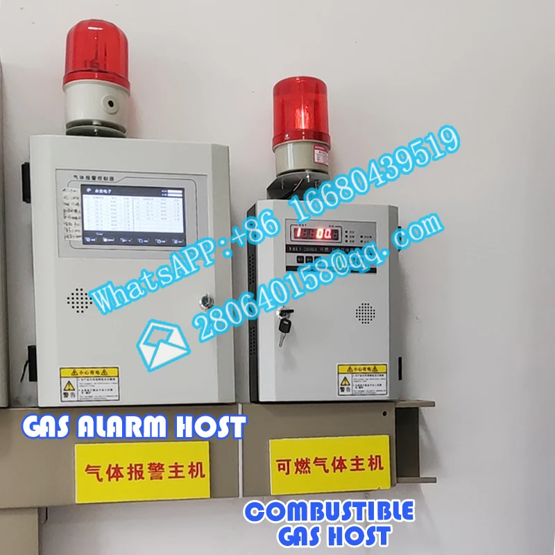 High precision Fixed Multigas Leak Detector Integrated Toxic Combustible Gas - Safety Controller enlarge