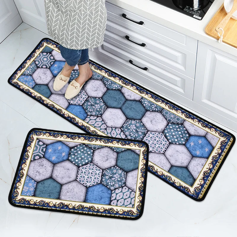 

Kitchen Rugs Anti Fatigue Mat Waterproof Non Slip Cushioned Floor Mats Kitchen Rugs and Mats for Sink,Office,Desk,Laundry