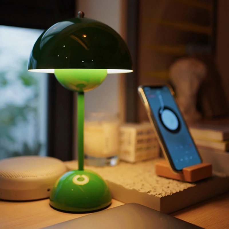 

Mushroom Flower Bud Led Table Lamps Desk Lights for Bedroom Touch Diming Night Light Bedroom Beside Lamp Home Decoration