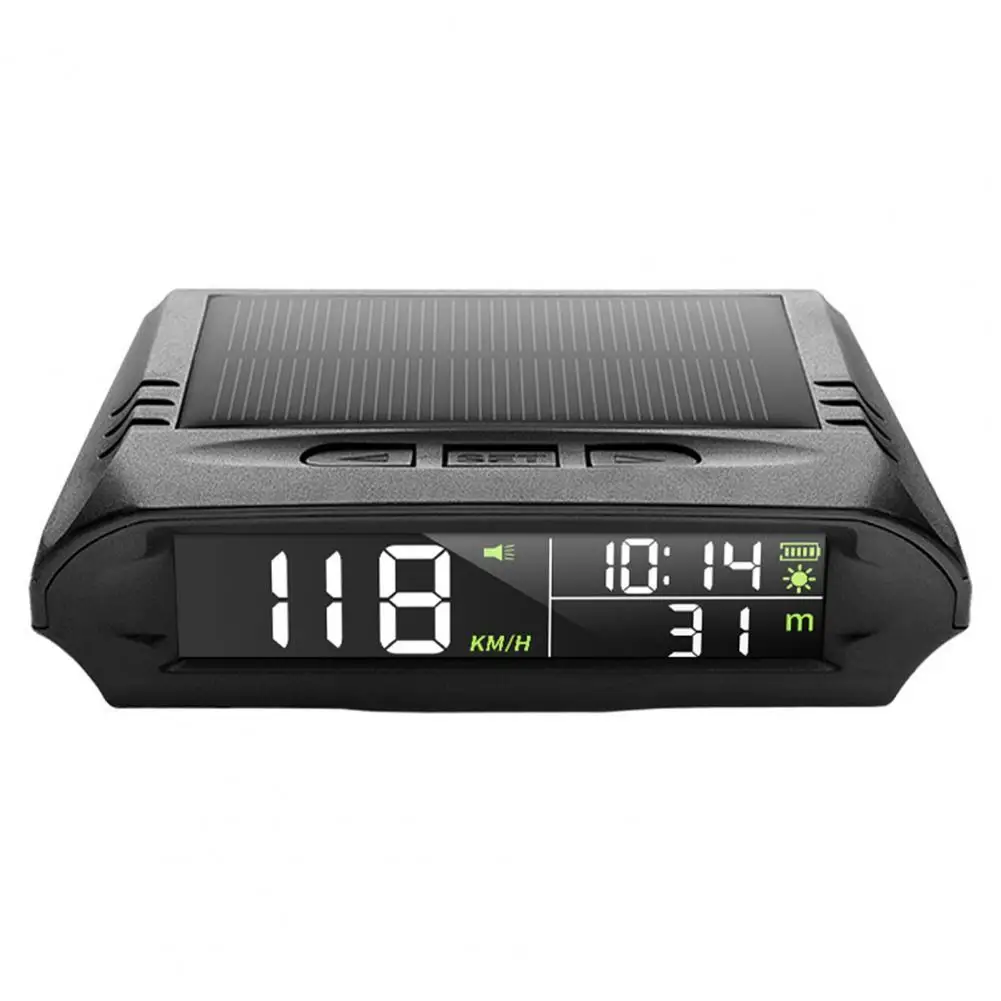 

HUD Head-up Display Wireless Solar Powered Car Speedometer Electric Component Multi-functional USB HUD Display for Vehicle