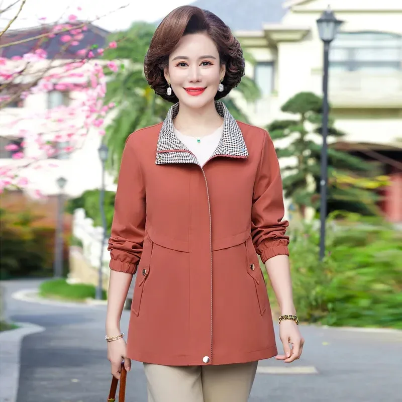 Ветровка XL-5XL для женщин среднего возраста