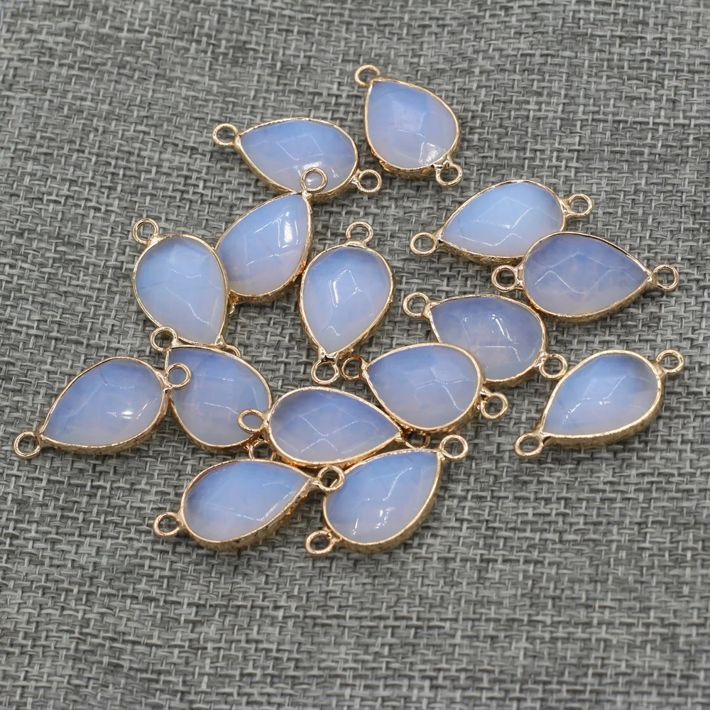 

Natural Stone Connector Drop-shaped Fashion Accessories for Jewelry Making Necklace Bracelet Size 14x28mm Gifts