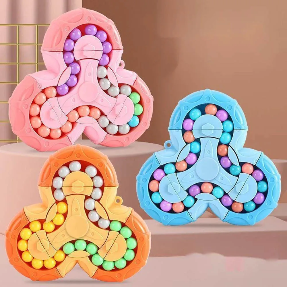 

Головоломка 6-сторонняя вращающаяся Магическая игрушка на кончик пальца детская игрушка для тренировки пальцев магический диск для декомп...