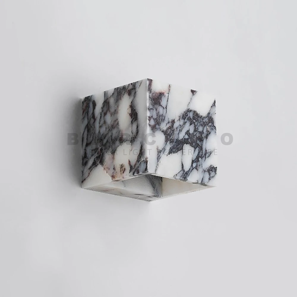 Современный натуральный мраморный настенный светильник медь фойе вилла проход