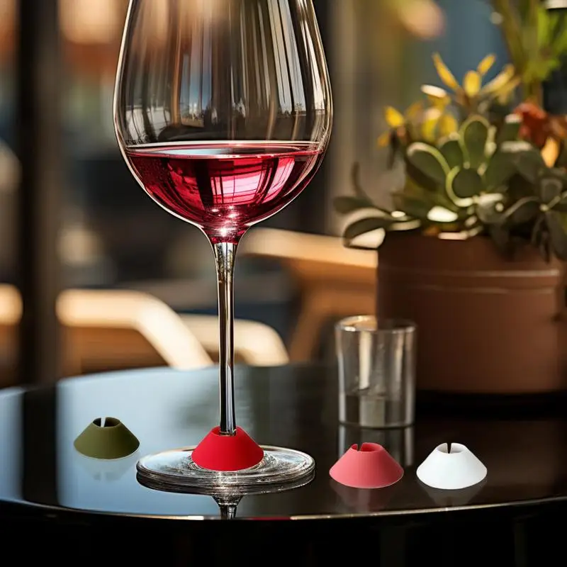 Маркеры для вина очков 6X силиконовые стеклянные идентификаторы напитков