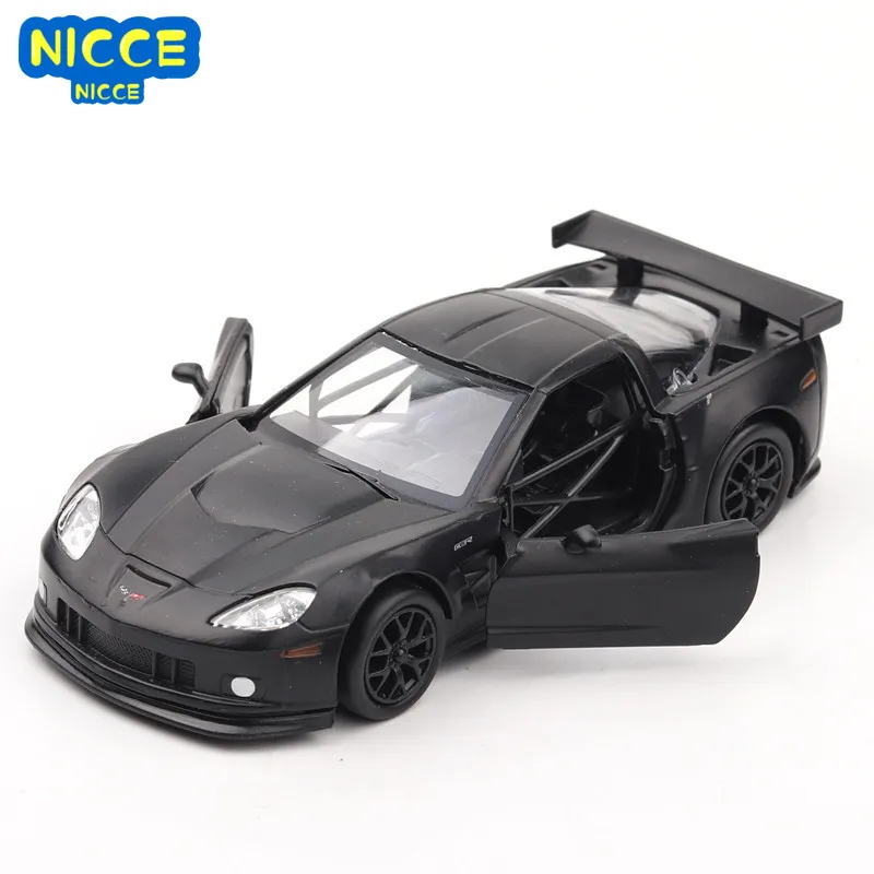

Nicce 1:36 Corvette C6 Cool Black Alloy Diecast Car Model Toy with Pull Back for Children Gifts Toy Collection A216