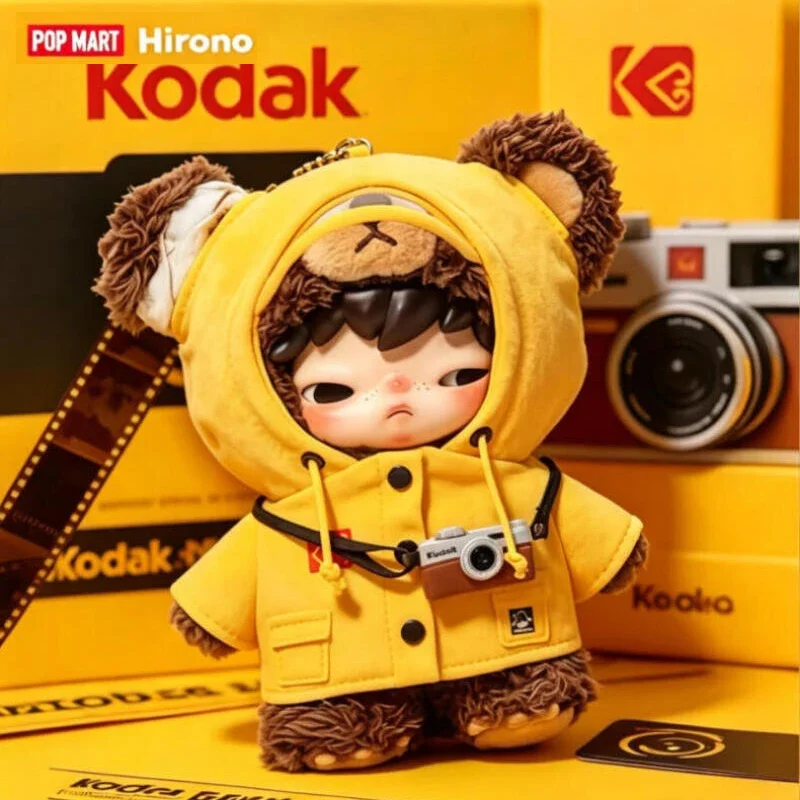 Фото POP MART Серия Hirono Kodak: Плюшевая кукла-подвеска, Загадочная коробка, Оригинальная слепая коробка, Игрушки-сюрпризы, Украшение для сумки, Фигурки, Декор для дома, Кукла №2