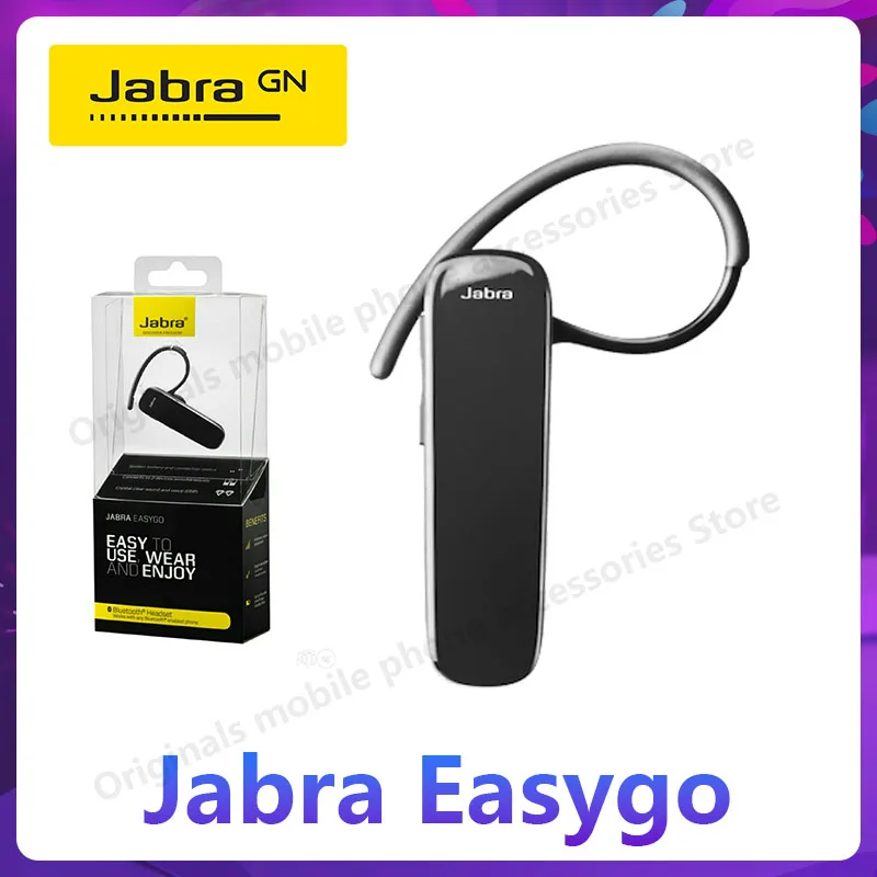 

Original Jabra Easygo Wireless Bluetooth Headphones Hands Free Headset Stereo Car Earphone HD Voice Headset Business headphone