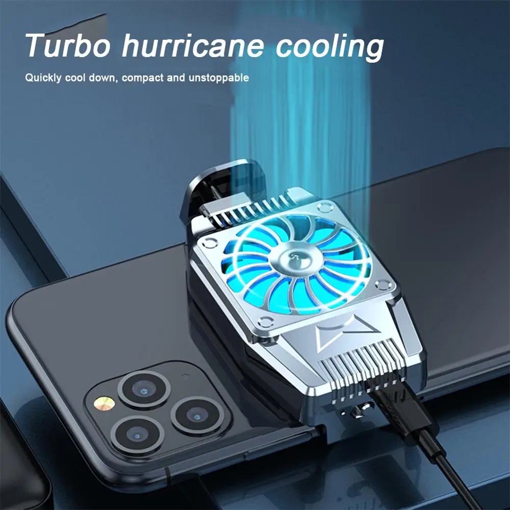 

2022 Mini ventilador de refrigeración Universal para teléfono móvil, radiador Turbo, Enfriador de juego para Hurricane,