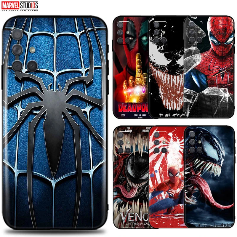 

Venom Spiderman Deadpool Phone Case For Samsung Galaxy A71 A51 5G A41 A31 A21 A21S A11 A01 A70 A50 A30 A20 Funda Back