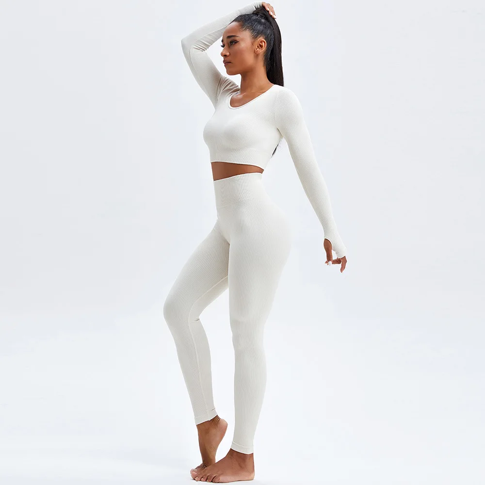 

Autumn and winter new women's tight running sportswear high waist suit