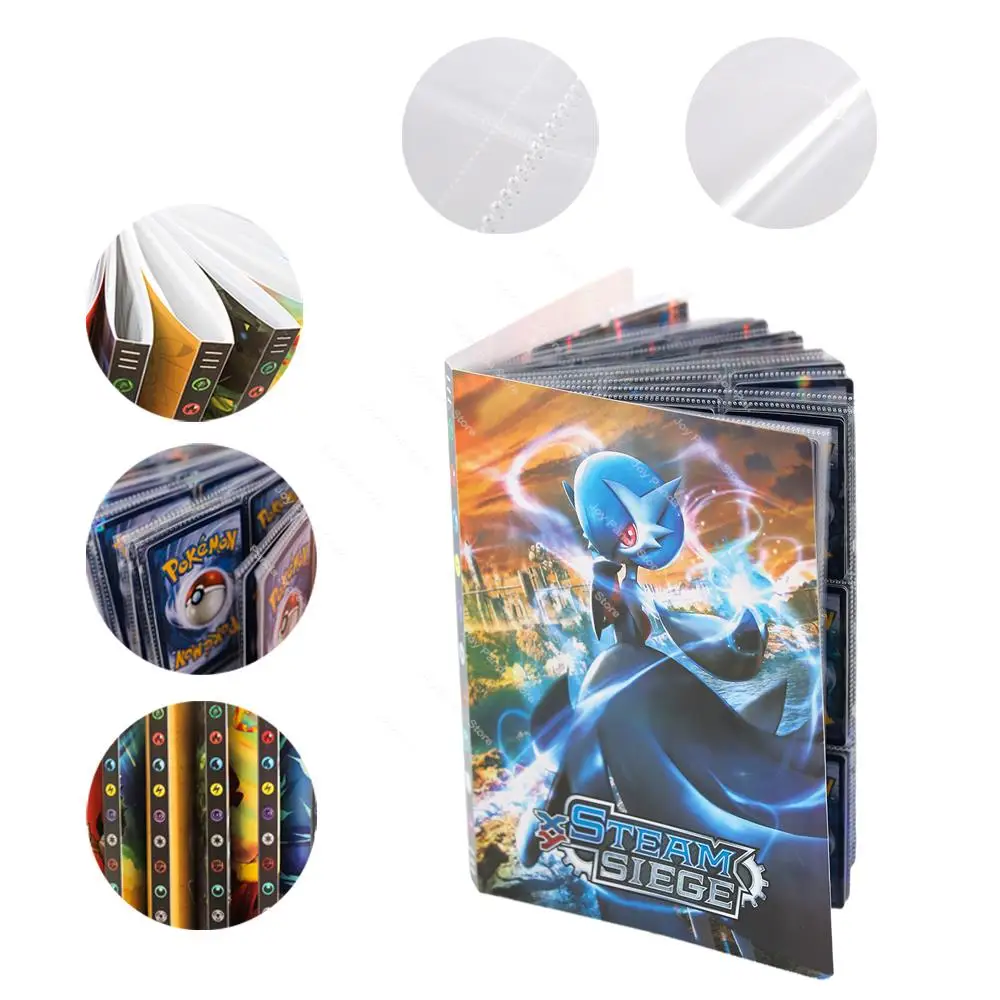 

Newest 432Pcs Large Holder Album Toys Collection Pokemon Cards Album Book Toys Gift For Children animal crossing amiibo