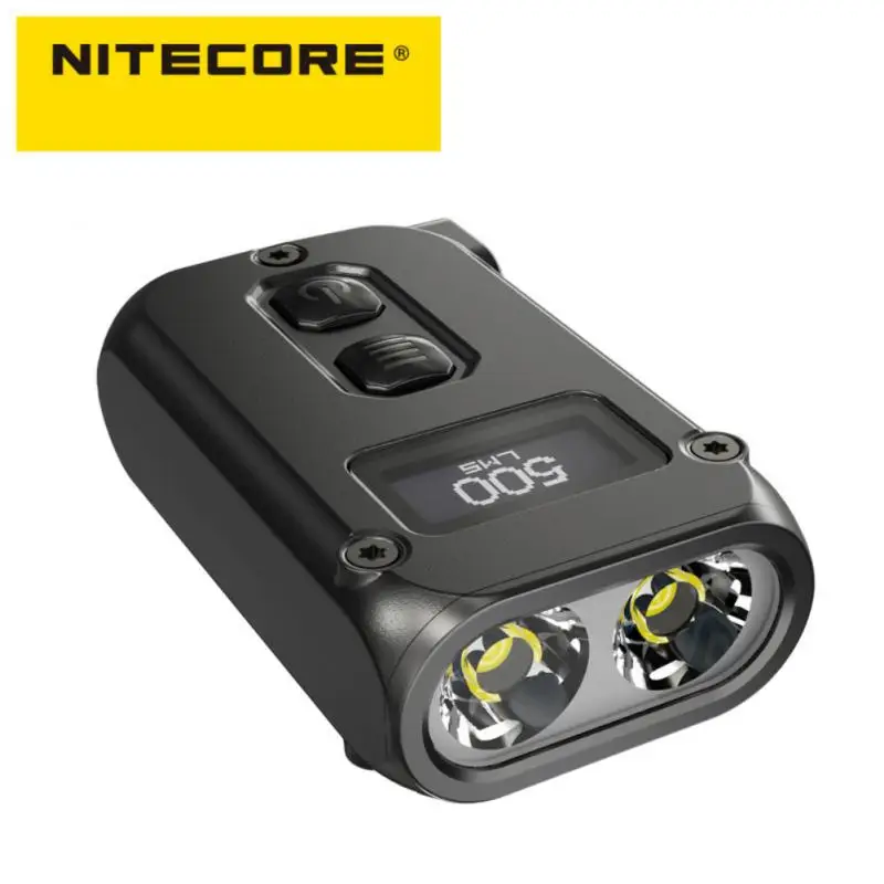 

Nitecore TINI2 Flashlight 500 Lumens OLED Smart Dual-Core Key Light APC Sleep Technology USB Type-C Charging Bicycle Accessories