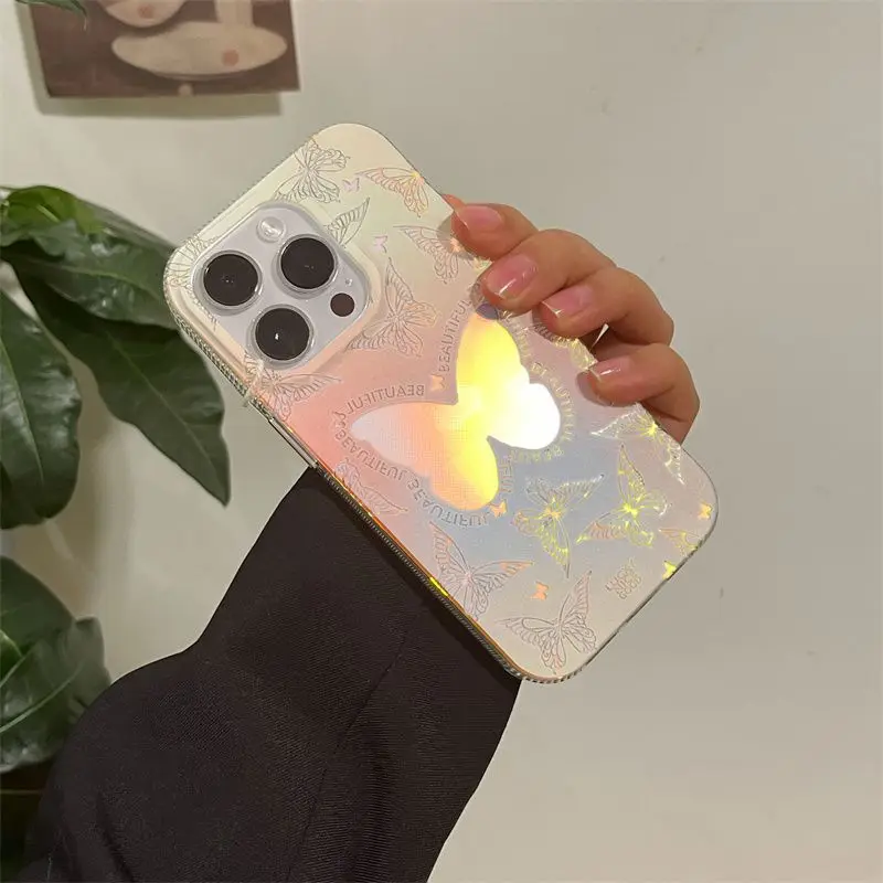 

Лазерная бабочка для Apple 14 Phone Чехол Iphone13pro Новый 12/11prox Универсальный мягкий