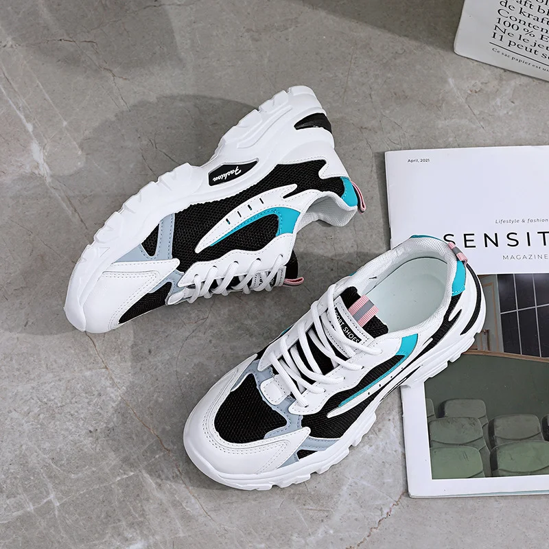 New Arrived Running Shoes Ladies Breathable Sneakers Autumn Light Mesh Low-top Women Sports Shoes Outdoor Lace Up Training Shoe