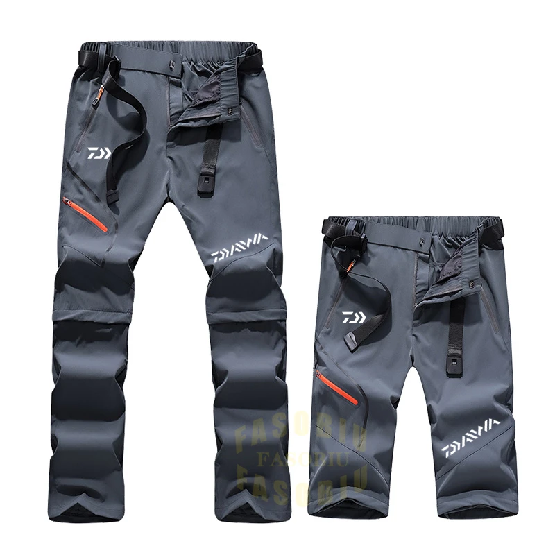

Tactical Waterproof Elasticity Pants Summer Quick Dry Trousers Men's Outdoor Sports Trekking Camping Fishing Pants Detachable