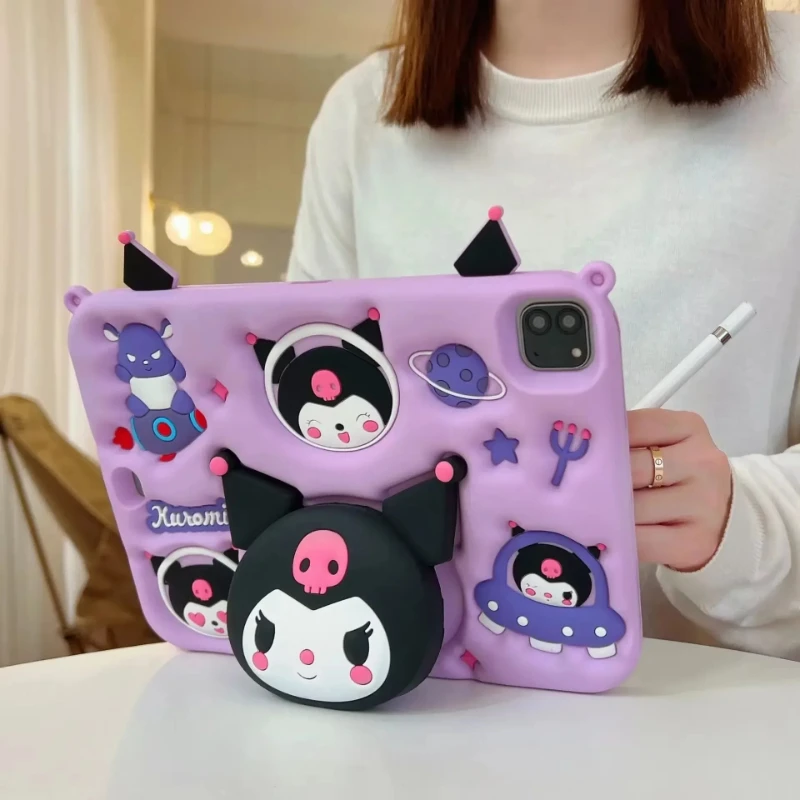 Детский чехол-подставка Kuromi для Samsung Galaxy Tab A9 8 7 дюйма X110 A9Plus X216 A8 a7 Lite T220
