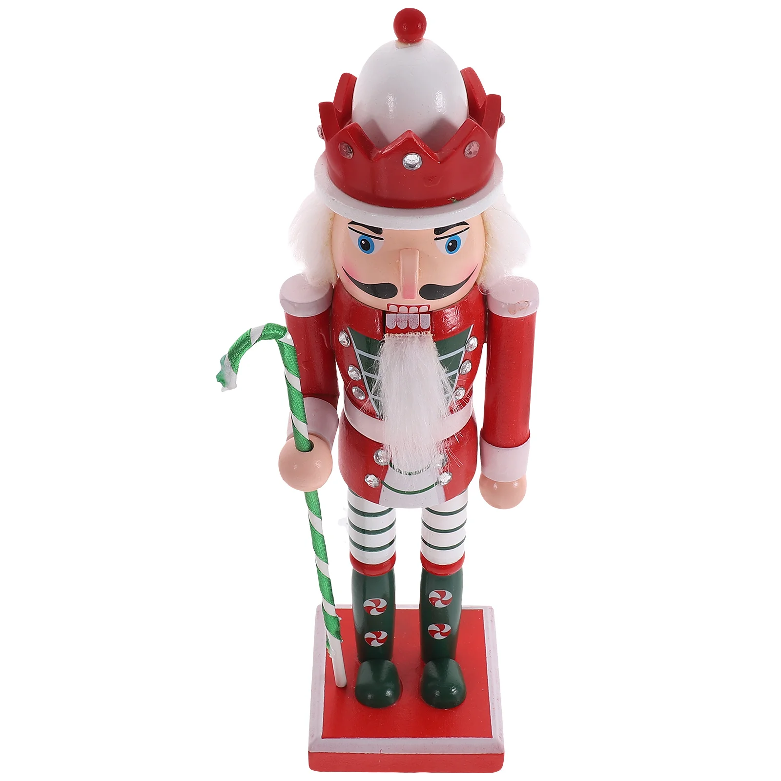 

Wooden Christmas Nutcracker Figures Nutcracker Peppermint Soldier Statue Traditional Gingerbread Nutcracker Puppet Doll Toy
