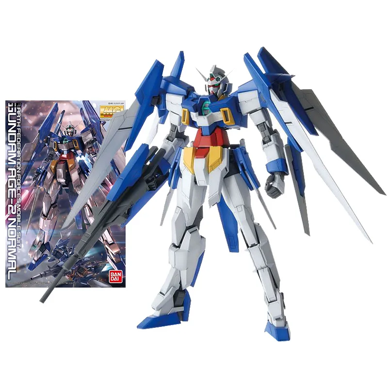 

Bandai Gundam Model Kit Anime Figure MG 1/100 Gundam AGE-2 Normal Genuine Gunpla Model Action Toy Figure Toys for Children